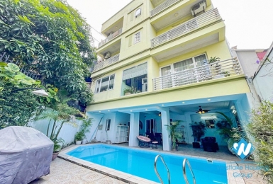 Beautiful new house for rent in Tay Ho back yard swimming pool